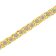 14K Yellow Gold Over Sterling Silver 3.0ctw Miracle-Set Diamond Tennis Bracelet