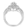 10K White Gold Round Cut Diamond Teardrop Ring (1/2ctw, H-I Color,
SI2-I1 Clarity)