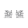 IGI Certified 14K White Gold 5.00 Cttw Round Lab Grown Diamond Stud
Earrings with Screw Backs