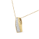 14K Yellow Gold 1 1/2ctw Princess Cut Diamond Greek Column Pendant With
Chain(G-H, VS1-VS2)