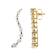 14K Yellow Gold 1.0ctw Round-Cut Diamond Graduated Journey Stud Earrings
(I-J Color, I2-I3 Clarity)