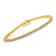 14K Yellow Gold Over Sterling Silver 8.0ctw Diamond Classic Link Tennis Bracelet