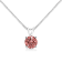 0.50ctw Brilliant Cut Lab Grown Pink Diamond Solitaire 10K White Gold
Pendant with Chain