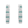 10k White Gold Round and Blue Baguette Diamond Hoop Earrings 0.50ctw