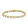 10K Yellow Gold 4.0ctw Alternating Baquette and Round Diamond 7"
Tennis Bracelet