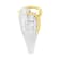 10K White and Yellow Gold 1 1/10ctw Channel-Set Diamond Bypass Band Ring
(J Color, I3 Clarity)