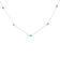 Sterling Silver Treated Diamond Station Necklace (1/2 cttw, Blue Color,
I2-I3 Clarity)