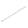 Sterling Silver 2.50ctw Diamond Pear Shaped and Bezel Link Bracelet