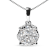 14k White 1.0ctw Lab Grown Diamond Cluster Pendant 18" Chain(G-H
Color, VS1-VS2 Clarity)
