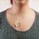 14K Two-Tone Gold Round Cut Diamond Double Burst Pendant Necklace 1.00ctw