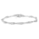 Sterling Silver 1/4 Cttw Diamond Flared-Bar 7" Link-Style Tennis
Bracelet (I-J, I3)