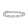 Sterling-Silver 1ct TDW Round and Baguette Diamond X-Link Tennis
Bracelet (I-J, I2-I3) - 7"