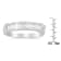 Sterling Silver 1/2ctw Baguette Diamond Channel Set X-Station Ring (H-I
Color, I1-I2 Clarity)
