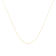 Solid 10K Gold 0.5mm Rope Chain Unisex Necklace - Size 16"