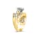 14K Yellow Gold 2-1/3ctw Diamond Chevron Shaped Band Set (H-I Color,
SI1-SI2 Clarity)