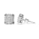 10K White Gold 3/4ctw Princess Diamond Composite Open Frame Stud
Earrings (I-J Color, I1-I2 Clarity)