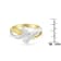 10K Two Toned Channel-Set Diamond Bypass Ring (1/4 cttw, I-J Color, I2 Clarity)