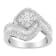 14K White Gold 1.0ctw Mixed-Cut Diamond Round Floral Cluster Ring(H-I
Color, SI2-I1 Clarity)
