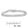 Sterling Silver 1.0ctw Rose-cut Diamond Wave link Bracelet