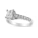 14K White Gold 1 1/5ctw Princess Diamond Classic Engagement Ring (I1-I2
Color, H-I Clarity)