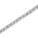 5.00ctw Round White Lab Grown Diamond 14K White Gold Tennis Bracelet
