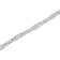 14K White Gold 2.0ctw Channel-Set Alternating Baguette and Princess-Cut
Diamond Link Bracelet