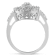 10K White Gold Diamond Cocktail Ring (1 ctw, H-I Color, SI2-I1 Clarity)