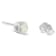 .925 Sterling Silver 1/2ctw Round-cut "Salt and Pepper"
Diamond Classic Stud Earrings