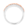 10K White and Rose Gold 1/3ctw Diamond Infinity Ribbon Band Ring (I-J
Color, I1-I2 Clarity)