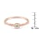 14K Rose Gold Over Sterling Silver 1/20 Carat Diamond Promise Ring (J-K
Color, I1-I2 Clarity)