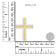 10K Yellow Gold 4.0ctw Diamond Two Row Cross 18" Pendant
w\chain(J-K Clarity, I1-I2 Color)