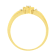 10KT Yellow Gold 1/20 cttw Diamond Triple Heart Diamond Ring (K-L,
I1-I2) - Size 7