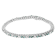 14K White Gold 4 5/8ctw Blue Diamond Bracelet