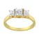 10K Yellow Gold Princess-Cut Diamond Three Stone Band Ring (1.0ctw, J-K
Color, I1-I2 Clarity)