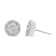 14K White Gold AGS Certified 1.0ctw Diamond Halo-Style Cluster Round
Button Stud Earrings
