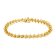 10K Yellow Gold Over Sterling Silver 1.0ctw Prong-Set Diamond Link Bracelet
