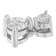 14K White Gold 1/2ctw Round Cut Diamond Pendant With Chain (I-J, I1-I2)