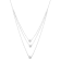 Sterling Silver 1/2ctw Round Diamond Medallion Multi-Strand 18"
Necklace (H-I Color, I2-I3 Clarity)