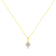 14K Yellow Gold 1/4ctw Round-Cut Diamond 7 Stone Floral Cluster 18"
Pendant w\chain
