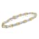 Sterling Silver 1ct TDW Diamond X-Link Bracelet (I-J, I2-I3) - 7"