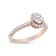 18K Rose Gold 1/2 Cttw Composite Marquise Composite Diamond Oval Halo
Engagement Ring