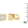 14K Yellow Gold 1/2ctw Diamond Huggie Earrings