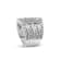 10K White Gold 2 1/2ctw Mixed Shapes-Cut Diamond Multi-Row Bypass Ring