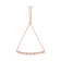 10K Rose Gold Over Sterling Silver Channel Set Diamond Accent Twist Bolo Bracelet