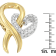 10K Yellow Gold Over Sterling Silver 1/10ctw Diamond Heart Pendant
w\chain(H-I, I1-I2)