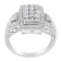 10K White Gold 1.0ctw Diamond Rectangular Cushion Ring (H-I Color,
SI2-I1 Clarity)
