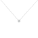 10K White Gold 3/10ct Round Diamond Modern Bezel-Set Solitaire Necklace
(H-I Color, SI2-I1 Clarity)