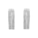 10K White Gold Diamond Hoop Earring 1/2ctw