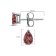 14K White Gold 1/2ctw Lab Grown Pink Pear Diamond 3 Prong Set Martini
Solitaire Stud Earrings