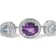 Sterling Silver Amethyst and Blue Topaz with Diamond Accent Lariat
4”-10” Adjustable Bolo Bracelet